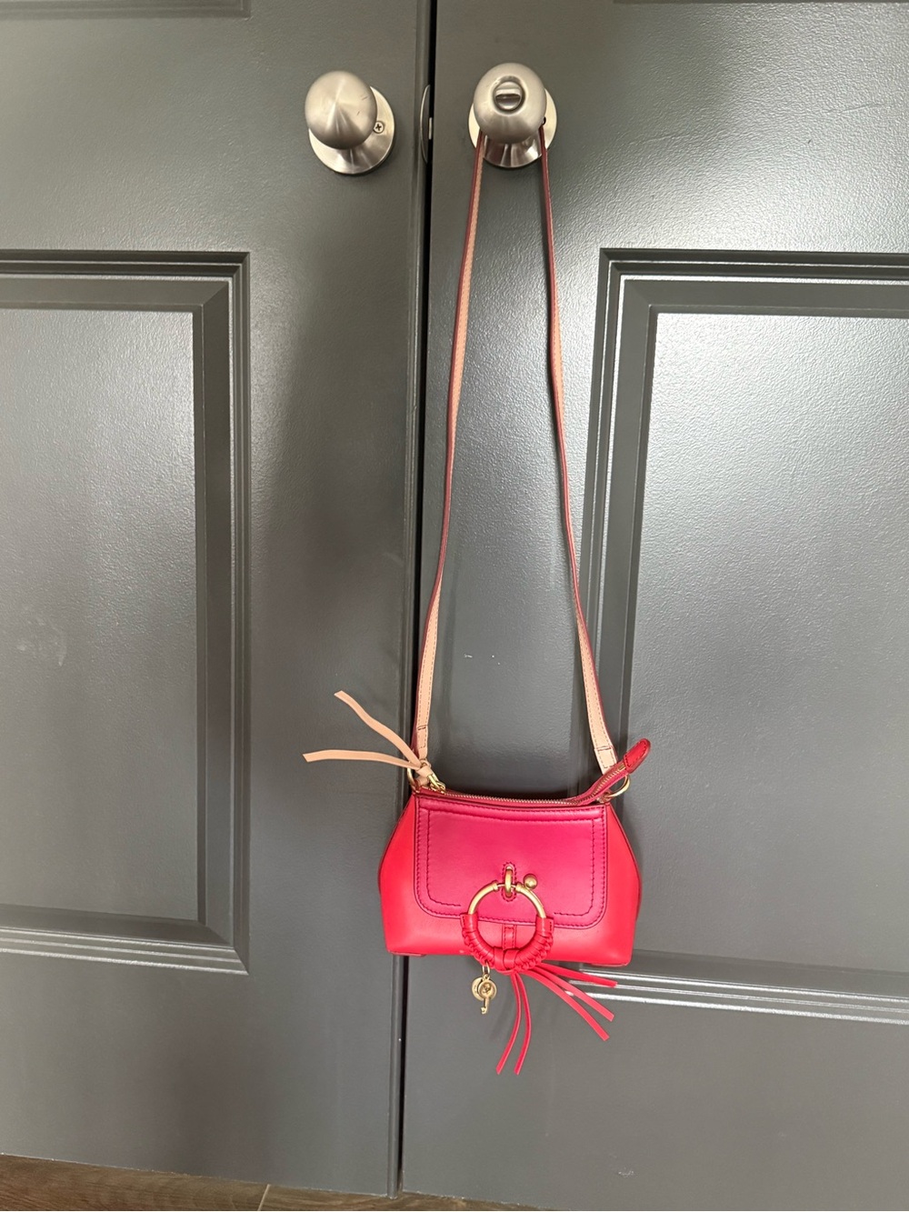See by Chloe Women’s Red Crossbody Bag - Small Leather Shoulder Purse